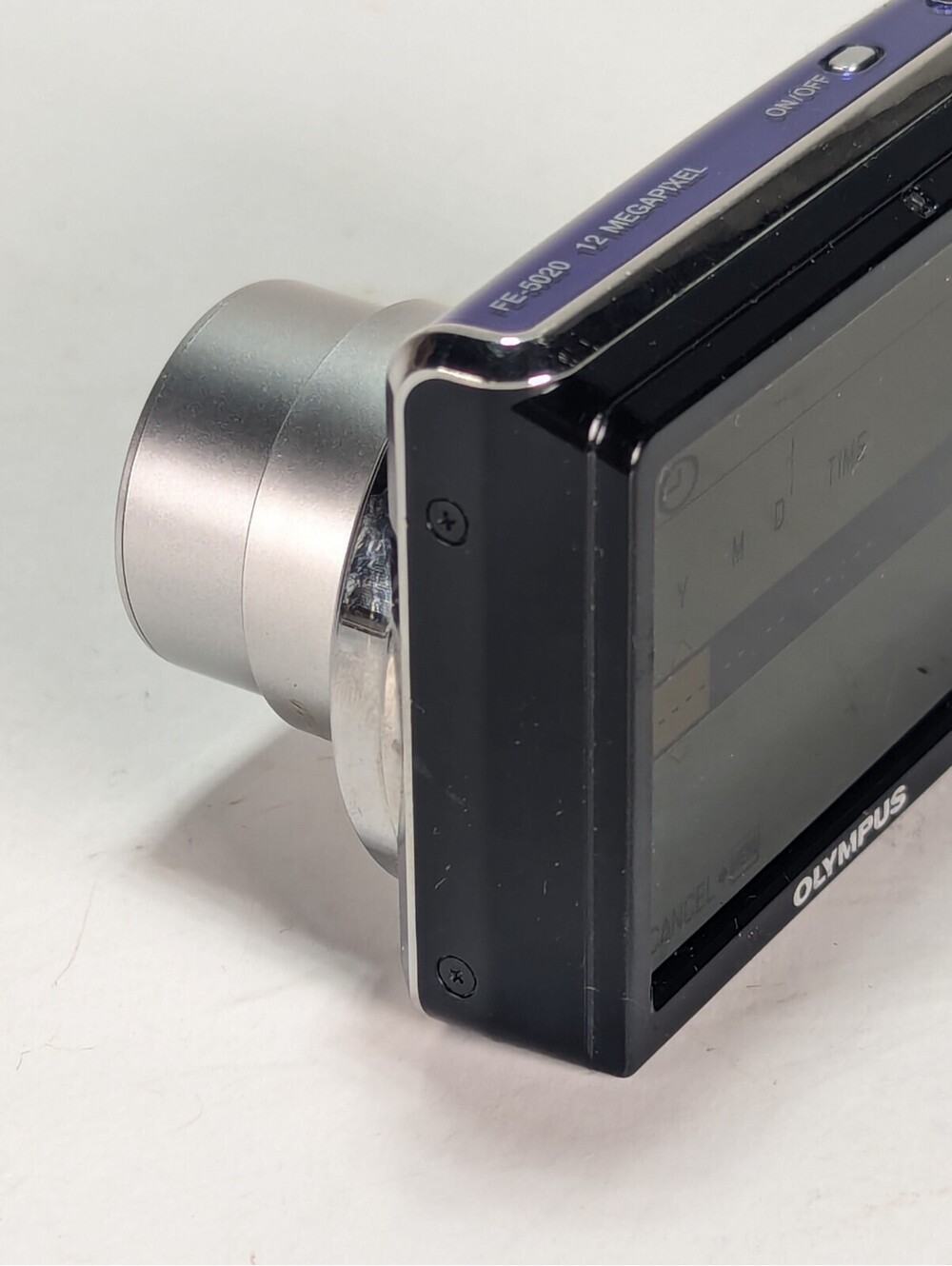 Olympus FE-5020 12MP Digital Camera Battery & Charger & Memory Card Purple - Picture 7 of 14